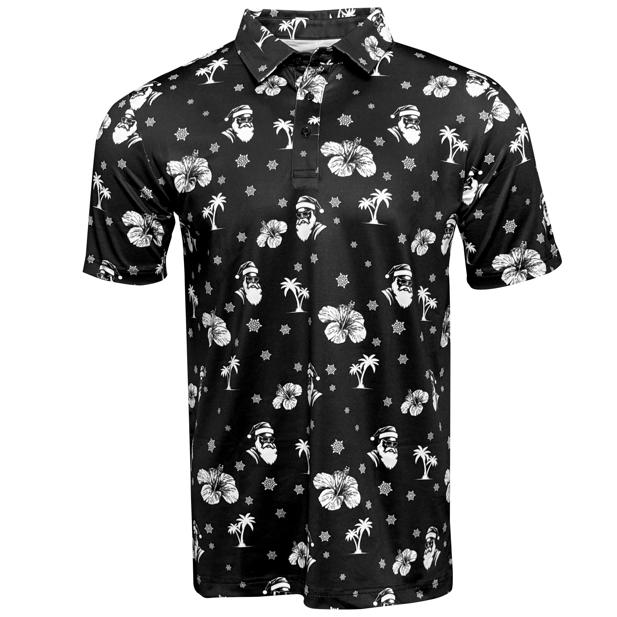 Aloha Santa Golf Shirt | Hawaiian Golf Shirts | Kaipar Clothing
