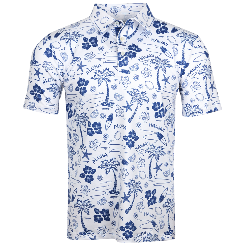 Aloha Vibes Golf Polo | Hawaiian Golf Shirts | Kaipar Aloha Vibes Golf Polo | Hawaiian Golf Shirts | Kaipar