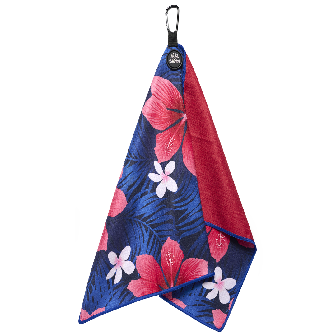 Hibiscus Magnetic Golf Towel