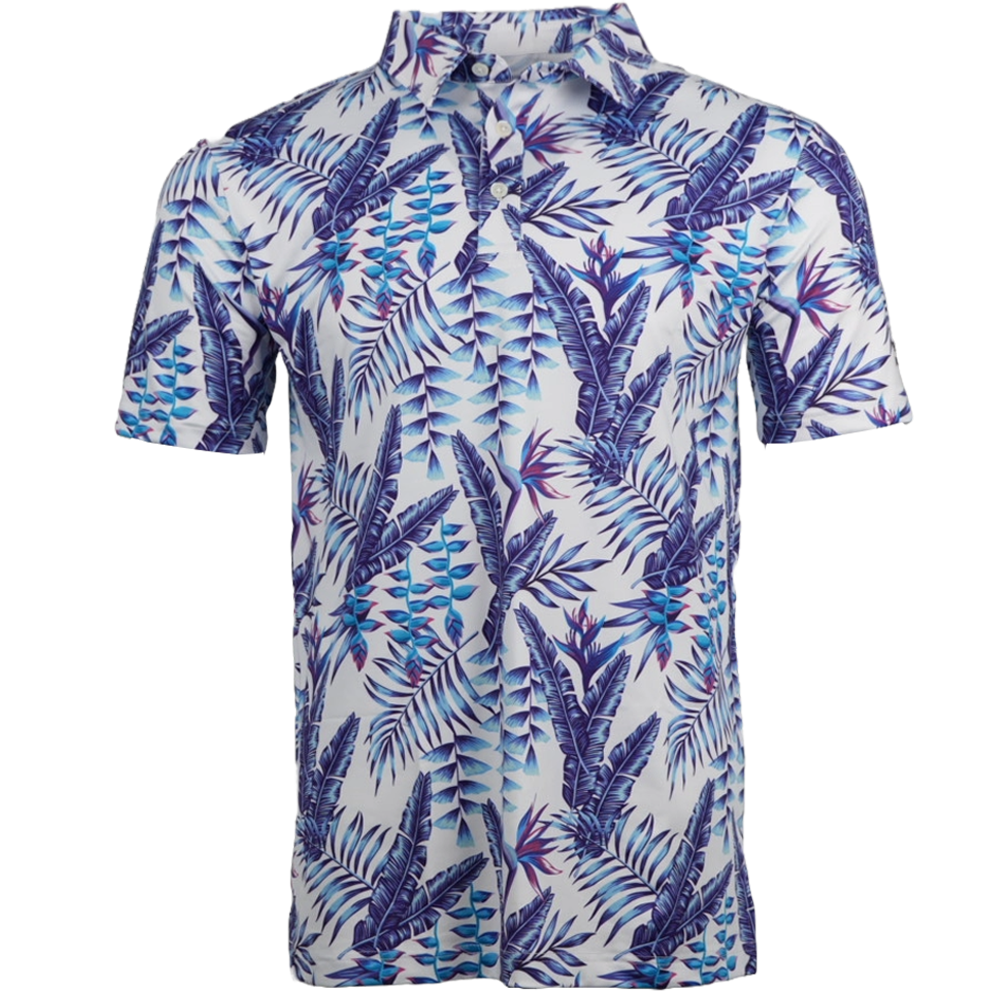 Birdies of Paradise Golf Polo | Hawaiian Golf Shirta | Kaipar