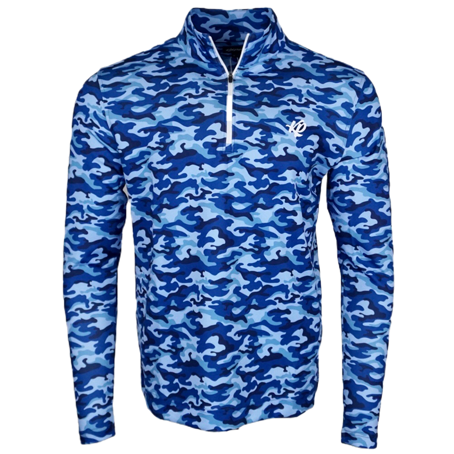 The Navy Camo Performance QZip Kaipar Clothing Hawaiian Golf
