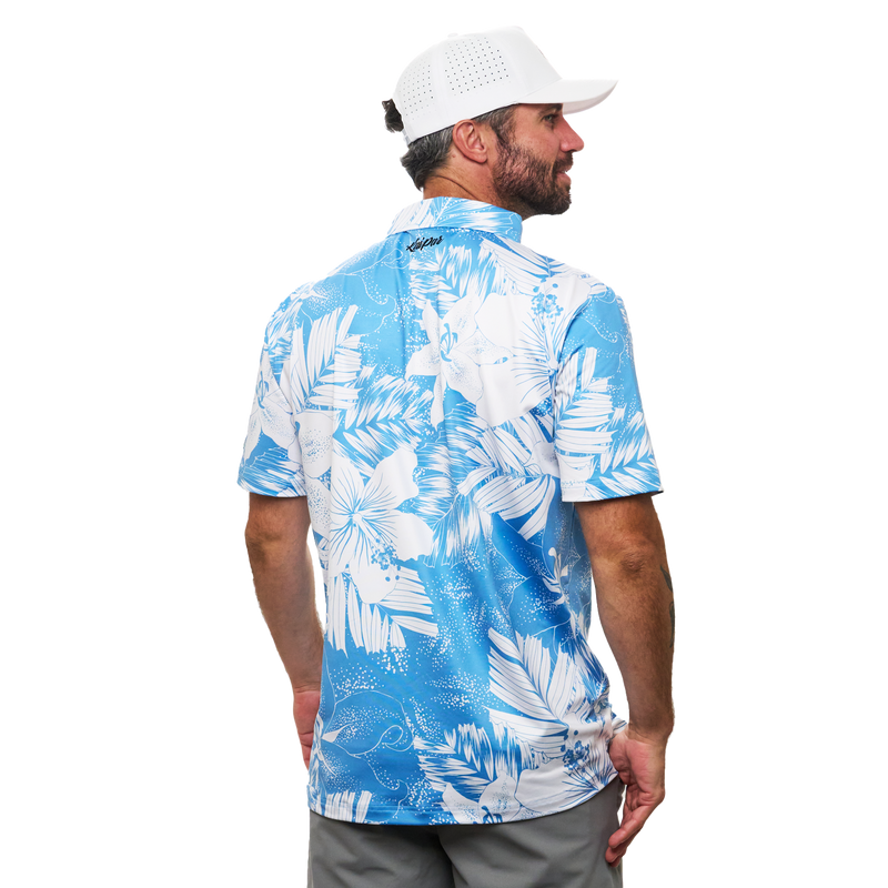 Aloha Blossom Polo | Hawaiian Golf Shirts | Kaipar Clothing