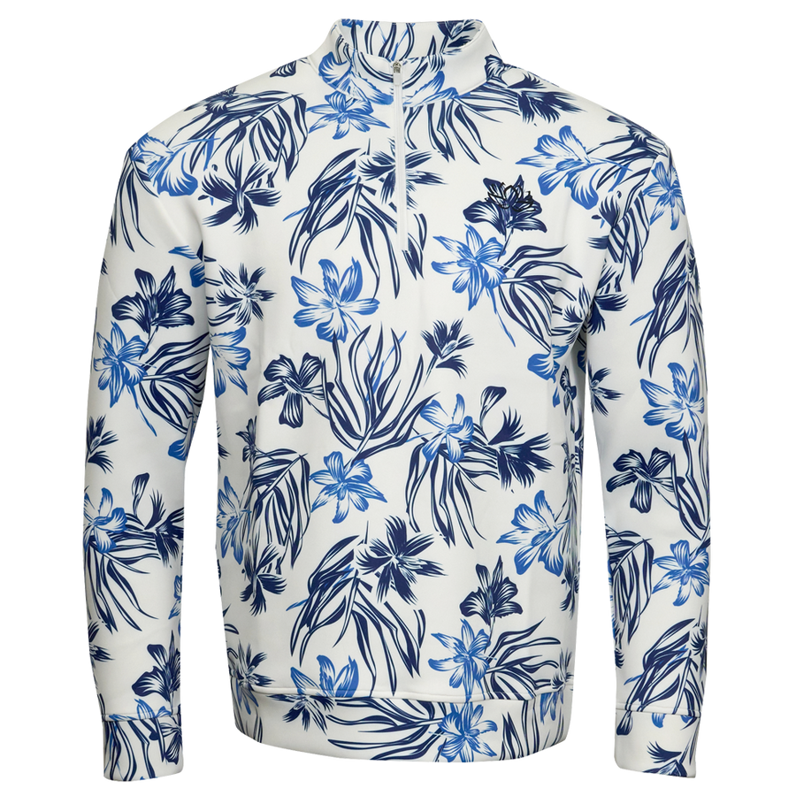 Wailea Performance Q-Zip | Kaipar Clothing | Hawaiian Golf Shirts