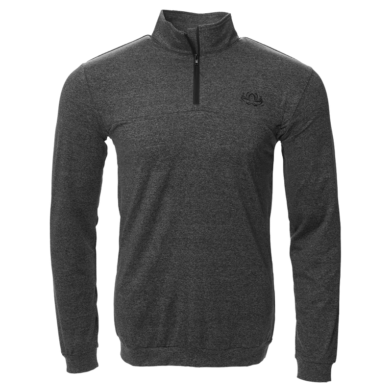 Gray Heather Performance Q-Zip