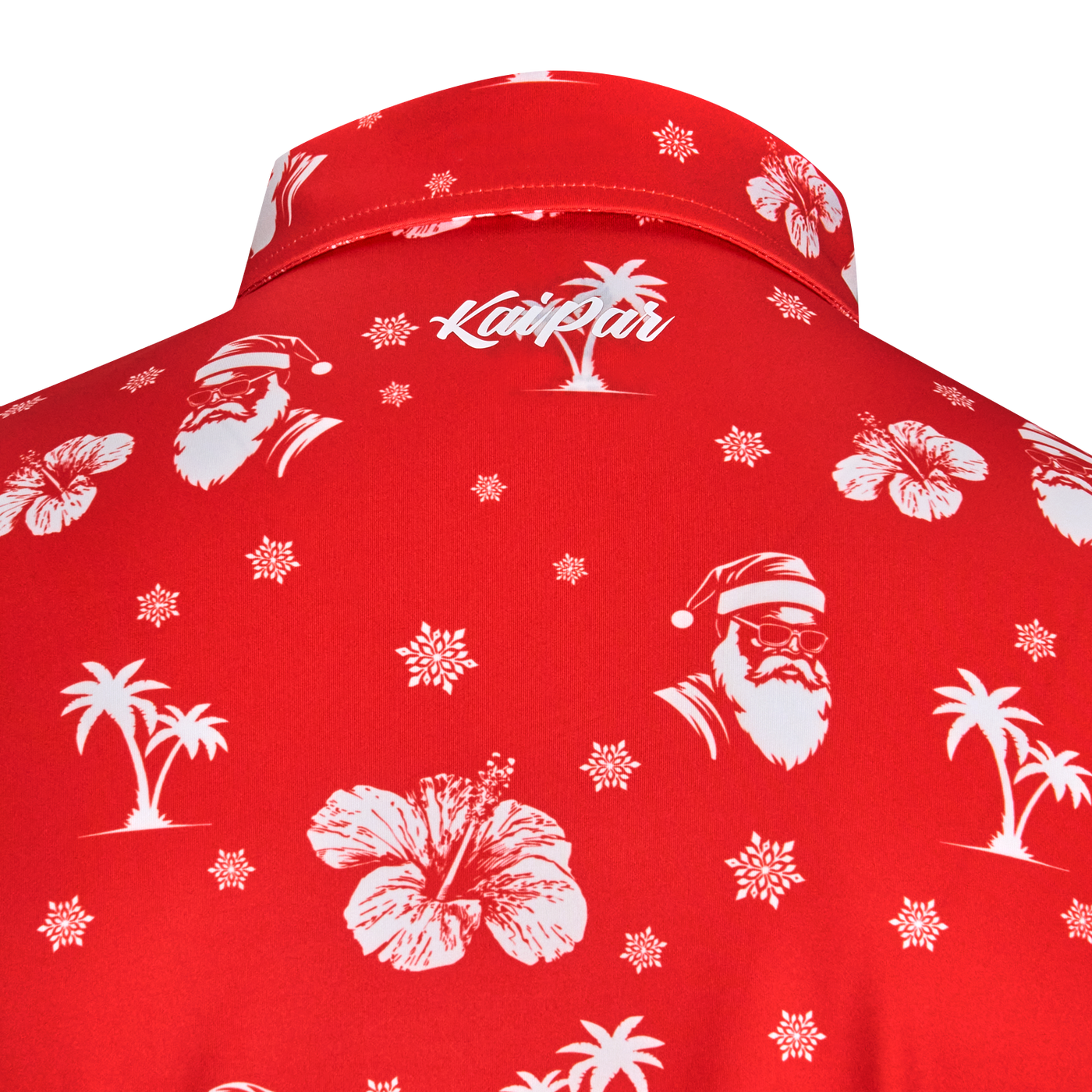 Island Santa Polo | Hawaiian Golf Shirts | Kaipar Clothing | Crazy
