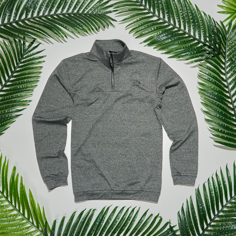 Gray Heather Performance Q-Zip