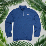 Navy Heather Performance Q-Zip