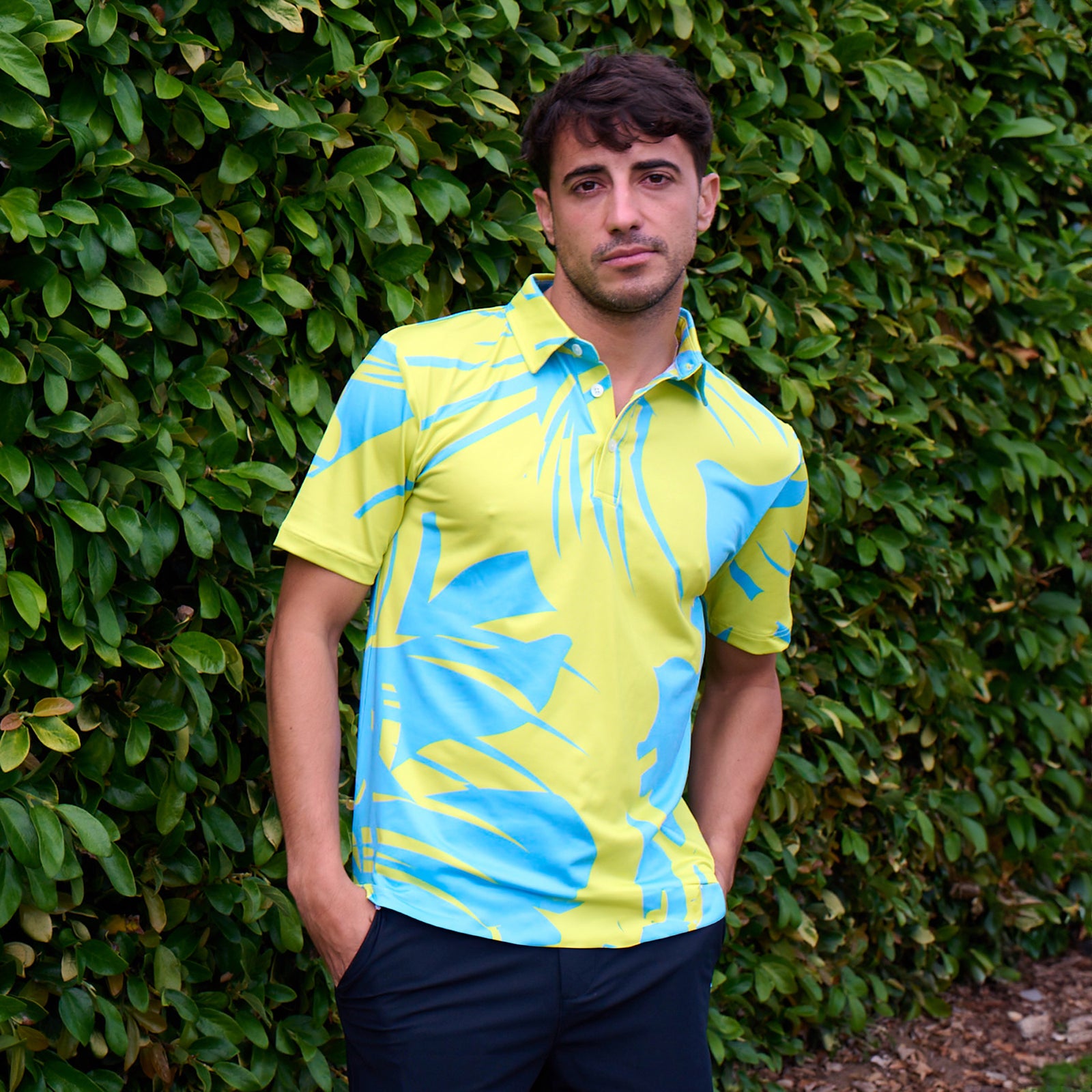 Sunset Golf Polo | Hawaiian Golf Shirts | Kaipar Clothing | Crazy