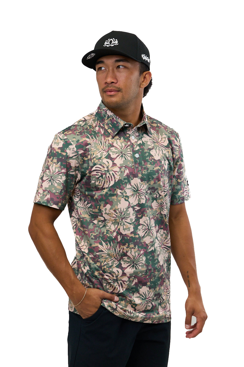 Maui Camo Golf Polo | Hawaiian Golf Shirt | Kaipar Clothing