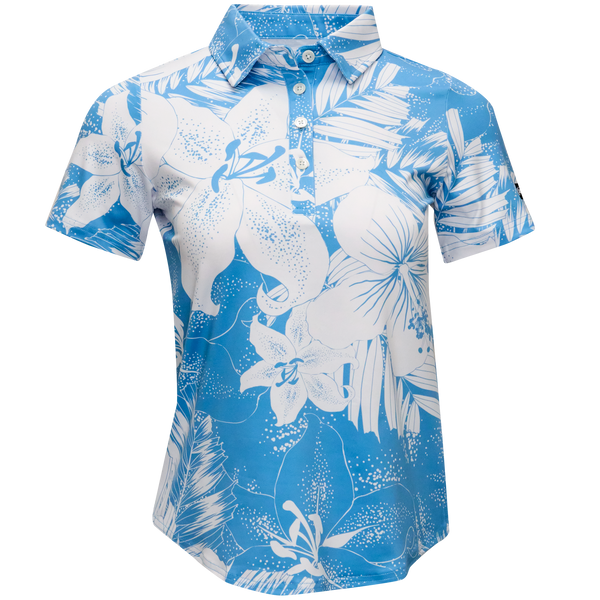 Women's Aloha Blossom Golf Polo | Hawaiian Golf Shirts | Kaipar
