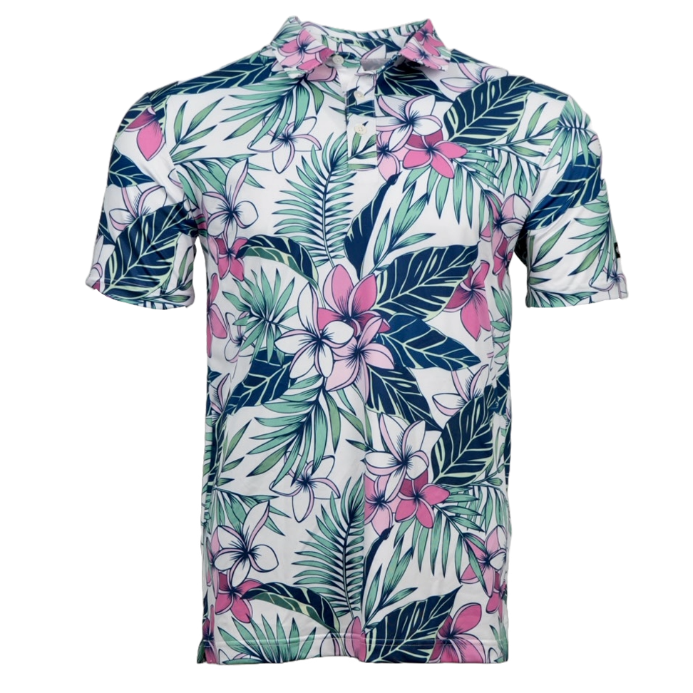 Plumerias | Kaipar Clothing | Hawaiian Golf Shirts | Crazy Golf Shirts