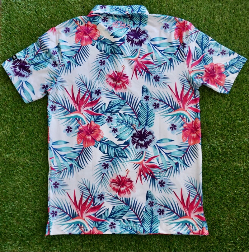 The Birdies of Paradise 2.0 Polo, Hawaiian Golf Shirt