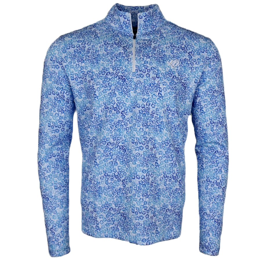 Floral Bliss Performance Q-Zip | Kaipar Clothing | Hawaiian Golf Shirts ...