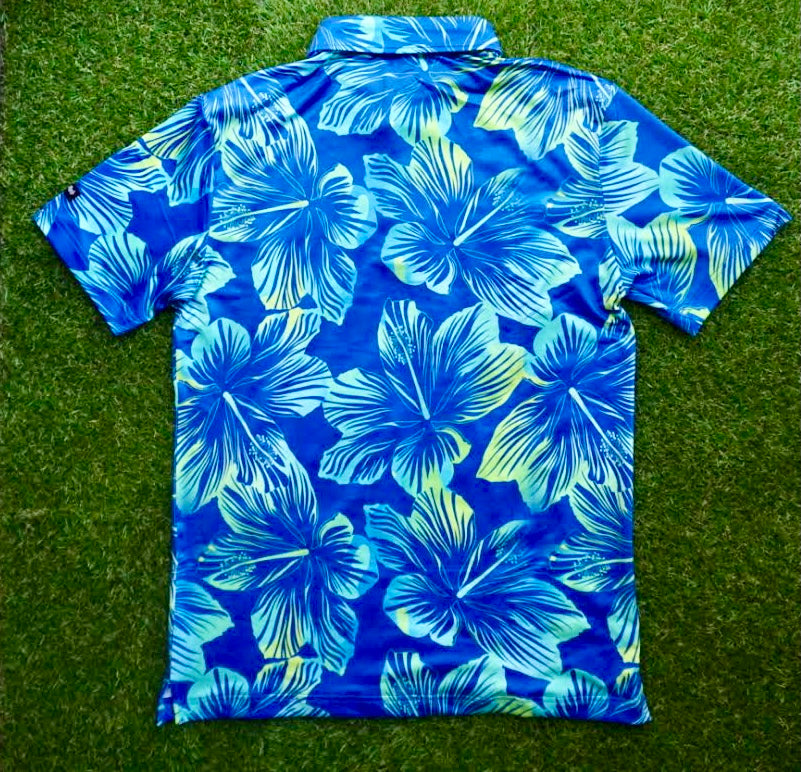 Blue Hawaiian Hawaiian Golf Shirts Kaipar Clothing Crazy Golf Shirts 4284